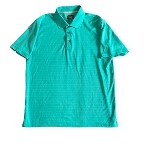 Grand Slam Mens XL Golf Polo Shirt Green Logo Sleeve Slim